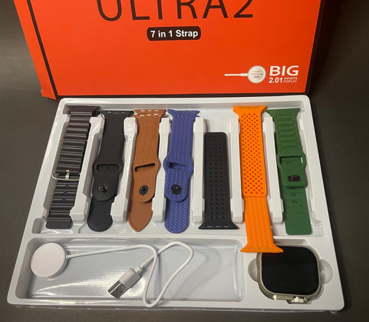 ULTRA 2 Smart Watch  (7 Straps + 1 Charger, 7-in-1 Set)